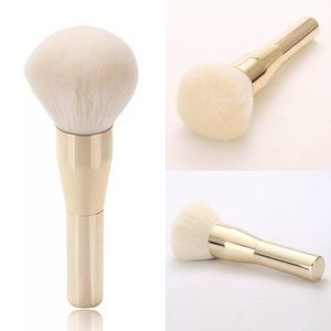 Luxury Host Pick  Powder Brush with Gold Chrome Finish NWT